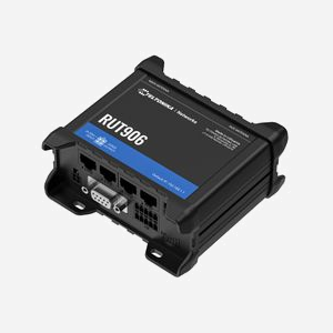 Teltonika RUT906 : Routeur Cellulaire 4G LTE, Fast Ethernet, WiFi 2.4GHz 802.11n, 2x MiniSIM, USB 2.0, RS-232/485, RutOS, GPS, Rail DIN