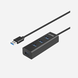 Hub USB 3.2 Gen 1 UNITEK Y-3089 - 4 Ports Type-A, 5000 Mbit/s, Noir, Compatible Windows/macOS, Plug and Play - Miniature 1