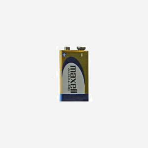 Batterie Maxell Alcaline 9V Usage Unique - Format Prismatique Rectangle, 1.5V, Conditionnement Blister (17x120x83mm), Poids 44.3g, Référence 150259 - Miniature 2