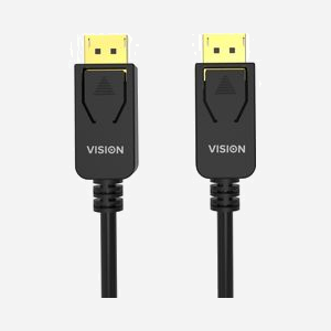 Câble Vision DisplayPort Mâle/Mâle 3m Noir TC-3MDP/BL, Contacts Or, AWG28, Diamètre 7.3mm, Compatible Plug & Play - Miniature 2