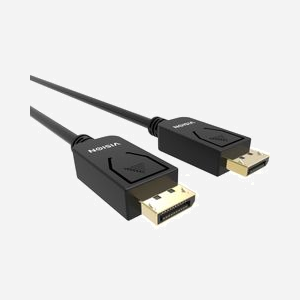 Câble Vision DisplayPort Mâle/Mâle 3m Noir TC-3MDP/BL, Contacts Or, AWG28, Diamètre 7.3mm, Compatible Plug & Play - Miniature 3