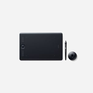 Wacom Intuos Pro M (PTH-660-S) Tablette Graphique 5080 lpi 224x148mm USB/Bluetooth 8192 niveaux pression, compatible Windows/macOS, noir