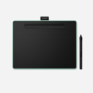 Wacom Intuos M Bluetooth Noir/Vert CTL-6100WLE-N Tablette Graphique 2540 lpi 216x135mm, Stylet 4096 niveaux, Bluetooth 4.2, Windows/macOS - Miniature 2