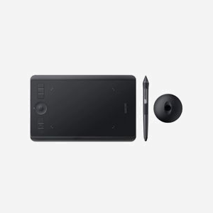 Wacom Intuos Pro S PTH460K0B Tablette Graphique 160x100mm Sans Fil Noir, Compatible Windows 7+ et macOS X 10.12+, Stylet Inclus, 460g