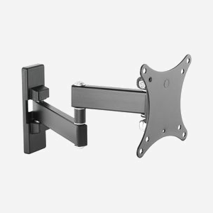 Vision VFM-WA1X1B Support Mural Orientable pour Écran 13-27" (VESA 75/100, 15kg max) Inclinaison -3°/+10°, Pivot 90°, Distance Mur 4.4-28.2cm, Noir - Miniature 3