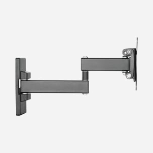 Vision VFM-WA1X1B Support Mural Orientable pour Écran 13-27" (VESA 75/100, 15kg max) Inclinaison -3°/+10°, Pivot 90°, Distance Mur 4.4-28.2cm, Noir - Miniature 4