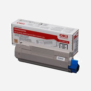 OKI 43865708 Cartouche Toner Noir Original 8000 pages - Impression Laser - Compatible OKI C5650/C5750 - Dimensions 302x113x72mm - Poids 540g - Miniature 1