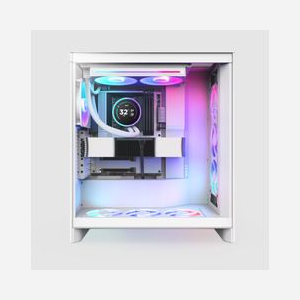NZXT Kraken Elite 280 RGB - Refroidisseur liquide AIO, 2x140mm, Socket LGA 115x/1200/1700, AM4/AM5/sTR4/sTRX4, Radiateur Aluminium, Blanc - Miniature 5