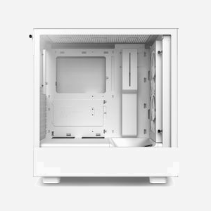 NZXT H5 Elite Blanc - Boîtier PC Midi Tower ATX/EATX/mATX/Mini-ITX, 1x 3.5", 2x 2.5", 2x 140mm Avant, USB 3.2 Gen 1/Gen 2 Type-A/Type-C - Miniature 2