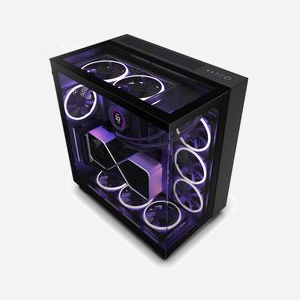 NZXT H9 Elite - Boîtier PC Midi Tower Noir - ATX/micro ATX/Mini-ITX - Vent. 120/140mm - Radiateurs 360mm - USB 3.2 Gen 1/Gen 2 - Acier/Verre Trempé - Miniature 2