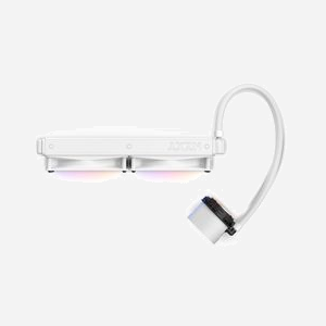 NZXT Kraken 280 RGB - Refroidisseur liquide AIO pour processeur - Radiateur 280 mm - 2x 140mm - PWM 500-1500 RPM - Blanc - Sockets Intel/AMD - Miniature 2