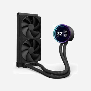 NZXT Kraken Elite 240 Refroidisseur liquide All-in-One CPU, radiateur 281x120mm, 2x 120mm FDB 500-2000 RPM, 73.47 CFM, 4.5 mmH2O, Socket Intel/AMD - Miniature 2