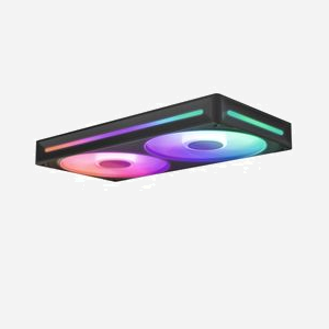 NZXT RF-U24HF-B1 Ventilateur Boitier PC 120x240mm Noir, 500-2400 RPM, 75.12 CFM, 30dB, Roulement FDB, 8 LED Multi, Connecteur 8-pin - Miniature 3
