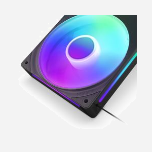 NZXT RF-U24HF-B1 Ventilateur Boitier PC 120x240mm Noir, 500-2400 RPM, 75.12 CFM, 30dB, Roulement FDB, 8 LED Multi, Connecteur 8-pin - Miniature 4