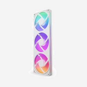 NZXT RF-U36HF-W1 Ventilateur Boitier PC 360mm Blanc, 500-2400 tr/min, 75.12 m³/h, 3.3 mmH2O, Roulement FDB, LED RGB, Connecteur 8-Pin. - Miniature 2