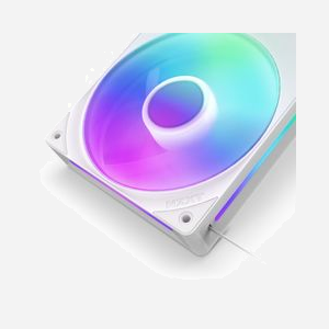 NZXT RF-U36HF-W1 Ventilateur Boitier PC 360mm Blanc, 500-2400 tr/min, 75.12 m³/h, 3.3 mmH2O, Roulement FDB, LED RGB, Connecteur 8-Pin. - Miniature 4