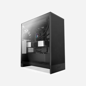NZXT H7 Flow - Boîtier PC Midi Tower Noir - ATX/EATX/Micro ATX/Mini-ITX - 2x 3.5" & 4x 2.5" - 3x 120mm Avant - Radiateurs 360/420/140mm - USB 3.2 Gen 1/Gen 2