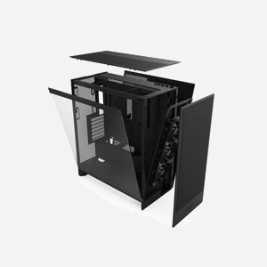 NZXT H7 Flow - Boîtier PC Midi Tower Noir - ATX/EATX/Micro ATX/Mini-ITX - 2x 3.5" & 4x 2.5" - 3x 120mm Avant - Radiateurs 360/420/140mm - USB 3.2 Gen 1/Gen 2 - Miniature 5