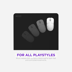 NZXT MM-LRGSP-BK Tapis de souris gaming 400x400x3mm Noir, surface microfibre, base caoutchouc antidérapante, bords cousus, résistant aux éclaboussures et à l'abrasion. - Miniature 2