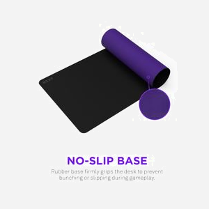 NZXT MM-LRGSP-BK Tapis de souris gaming 400x400x3mm Noir, surface microfibre, base caoutchouc antidérapante, bords cousus, résistant aux éclaboussures et à l'abrasion. - Miniature 3