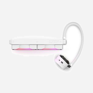 NZXT Kraken X63 RGB Blanc - Refroidisseur liquide AIO pour processeur, radiateur 143x315x30mm, 2x140mm 500-1500 RPM, 22-33 dBA, sockets Intel/AMD - Miniature 2