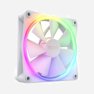 Ventilateur NZXT F120 RGB Blanc 120mm, 500-1800 RPM, 17.2-27.5 dBA, 13.94-50.18 CFM, 0.75-2.7 mmH2O, FDB, 4-Pin PWM, LED RGB, 12V - Miniature 2
