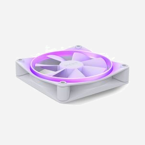 Ventilateur NZXT F120 RGB Blanc 120mm, 500-1800 RPM, 17.2-27.5 dBA, 13.94-50.18 CFM, 0.75-2.7 mmH2O, FDB, 4-Pin PWM, LED RGB, 12V - Miniature 5