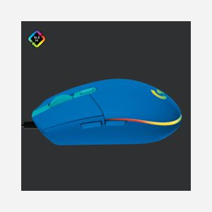 Logitech G G203 LIGHTSYNC Souris Gaming Filaire 8000 DPI RGB, 6 Boutons Programmables, Temps de Réponse 1ms, USB Type-A, Bleu, Compatible Windows/macOS/ChromeOS - Miniature 2
