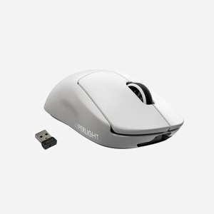 Logitech G Pro X Superlight - Souris Gaming sans Fil LIGHTSPEED, Capteur HERO 25600 DPI, 5 Boutons, PTFE, 63g, Batterie 70h, Blanc