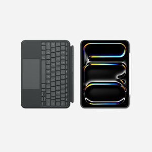 Apple HRH42F/A Clavier Étui Combo Touch QWERTY Anglais Noir avec Trackpad pour iPad Pro 11" (M4), Rétroéclairage, Commutateur Ciseaux, 474g - Miniature 2