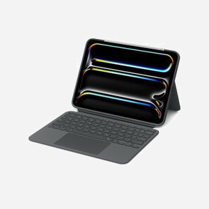 Apple HRH52F/A Clavier QWERTY Anglais Noir avec Trackpad pour iPad Pro 13" (M4), Rétroéclairage, Commutateur Ciseaux, 227.5x286x13.6mm, 660g