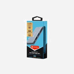 Canyon CNS-TDS05DG Station d'accueil Gris - 1x USB 3.2 Gen 1 Type A, 1x USB 3.2 Gen 1 Type C, 1x HDMI, Lecteur de carte SD, Plug & Play - Miniature 3