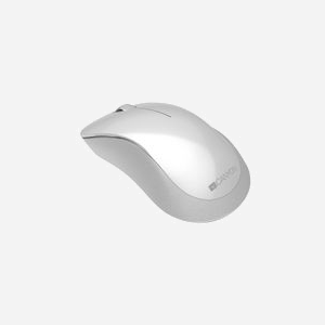 Souris sans fil Canyon CNE-CMSW11PW Optique 1200 DPI RF Blanc Perle 3 boutons Droitier Alimentation Piles AAA 107x67x38mm - Miniature 2