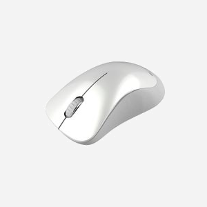 Souris sans fil Canyon CNE-CMSW11PW Optique 1200 DPI RF Blanc Perle 3 boutons Droitier Alimentation Piles AAA 107x67x38mm - Miniature 3