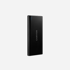 Canyon PB-106 Batterie Externe 10000mAh LiPo Noir - 2x USB-A 2.1A, 1x USB-C 2.1A, Entrée Micro-USB/USB-C, Protections multiples - Miniature 1