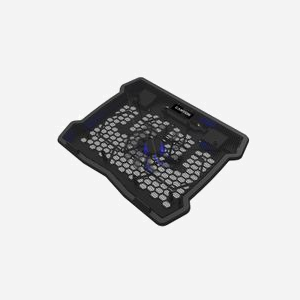 Canyon CNE-HNS02 - Support Refroidisseur pour Portable 15.6" - 1 Ventilateur 1200 RPM - USB 2.0 - 340x265x30 mm - Noir - Niveau Sonore 26dB
