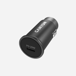 Canyon CNS-CCA20B Chargeur Auto USB-C 20W Charge Rapide 12/24V Noir Compatible Smartphones, Tablettes, GPS, MP3/4 avec Certification CE/RoHS - Miniature 2
