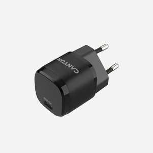Canyon CNE-CHA20B05 Chargeur Secteur Universel 20W, USB Type-C, 5-12V/3A, Protections Surtension/Surchauffe/Court-circuit, Noir, 100-240V - Miniature 3
