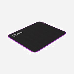 Lorgar LRG-GMP313 Tapis de souris gaming 360x300mm, Surface Spandex, Base antidérapante, Rebords cousus, Noir/Violet, Épaisseur 3mm, Poids 195g - Miniature 3