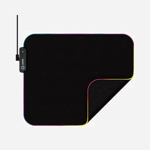 Lorgar Steller 913 Tapis de souris gaming 360x300mm Noir, Surface Spandex Monochromatique, Base Antidérapante, Rétroéclairage LED Multi, Épaisseur 3mm - Miniature 3