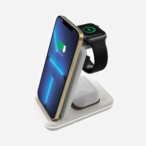 Canyon CNS-WCS304CL Chargeur sans Fil 15W Latté cosmique, Entrée 9/12V 1.5A, Compatible Apple, USB Type-A vers USB Type-C, 75x28.6mm, 168g - Miniature 2