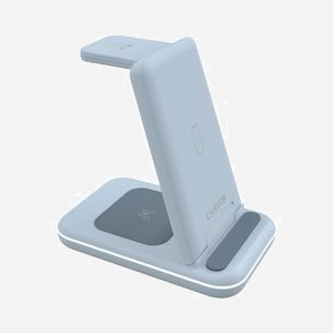 Canyon CNS-WCS304BL Chargeur sans fil 15W Bleu, Entrée 9/12V 1.5A, Compatible Apple, Câble USB-A vers USB-C, 75x28.6mm, 168g - Miniature 4