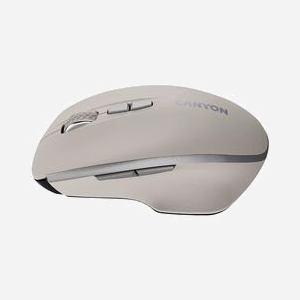 Souris Canyon CNS-CMSW21CL Cosmic Latte, Optique BlueLED 1600 DPI, 7 Boutons Programmables, RF sans fil 2.4GHz, Droitier, Piles AAA - Miniature 2
