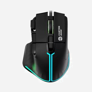 Canyon Fortnax GM-636 Souris Gaming Optique 20000 DPI USB Type-A, 9 Boutons Programmables, Rétroéclairage Multi, Droitier, 125/1000Hz