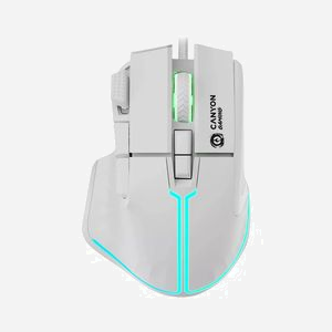 Canyon Fortnax GM-636 Souris Gaming Optique 20000 DPI USB Type-A Droitier, 9 Boutons Programmables, Rétroéclairage Multi, 125/1000Hz
