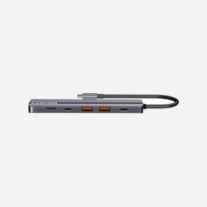 Canyon CNS-TDS17 Hub USB Type-C vers HDMI 4K 60Hz, 2x USB 3.2 Gen 1 Type-A, 2x USB Type-C, Lecteur MicroSD, 10000 Mbit/s, Support Windows/macOS/Android