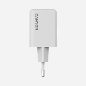 Canyon CNS-CUW45AC Chargeur Secteur Universel Blanc 45W, 1x USB Type-C (45W), 1x USB 3.2 Gen 1 Type-A (18W), Charge Rapide GaN, Protections Multiples - Miniature 2