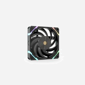 Valkyrie VK-FANX12FB Ventilateur CPU Noir 120mm, 800-2150 RPM, Flux d'air 80 CFM, pour Processeur, vis incluses - Miniature 1