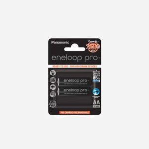 Panasonic BK-3HCDE/2BE : Lot de 2 Piles Rechargeables AA 1.2V 2500mAh Ni-MH, Jusqu'à 500 Cycles, Conditionnement Blister - Miniature 1