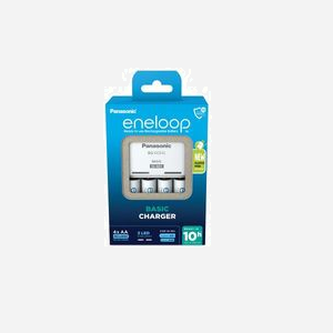 Panasonic BQ-CC51 Chargeur Secteur pour Piles AA/AAA (x4) avec 4 Piles AA 2000mAh incluses, 100-240V, Indicateur de Charge, Blanc - Miniature 1